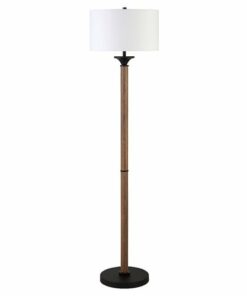Camden&Wells - Delaney Floor Lamp - Rustic Oak/Blackened Bronze