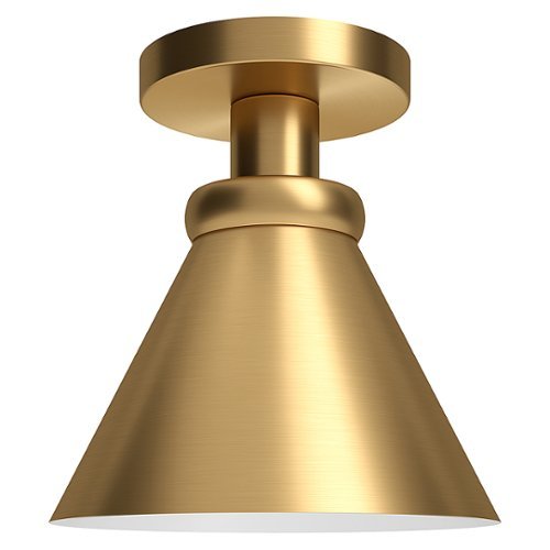Camden&Wells - Zeno Semi Flush Mount Light - Brushed Brass