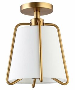 Camden&Wells - Marduk Semi Flush Mount Light - Brushed Brass