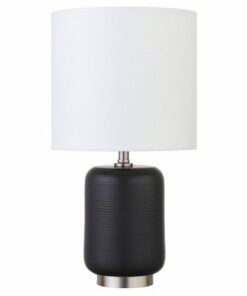 Camden&Wells - Lambert Mini Lamp - Matte Black/Brushed Nickel
