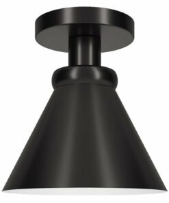 Camden&Wells - Zeno Semi Flush Mount Light - Blackened Bronze