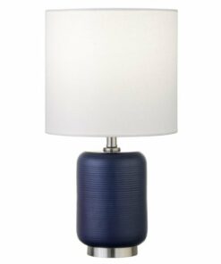 Camden&Wells - Lambert Mini Lamp - Navy/Brushed Nickel