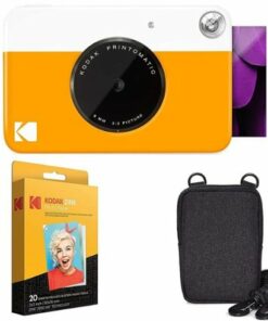 Kodak - Printomatic AMZRODOMATICK1Y Instant Print Camera with Zink Paper - Yellow