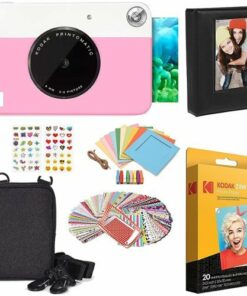 Kodak - Printomatic AMZBBRODOK1PK Instant Camera with Photo Album - Pink