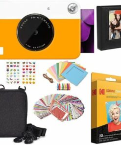 Kodak - Printomatic AMZBBRODOK1Y Instant Camera with Photo Album - Yellow