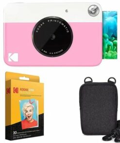 Kodak - Printomatic AMZRODOMATICK1PK Instant Print Camera with Zink Paper - Pink