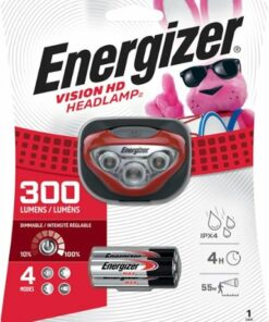 Energizer - Vision HD LED 300 Lumen Headlamp  (Batteries included) - red