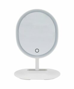 Glo-Tech - Oval Rechargeable LED Miror - White