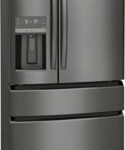 Frigidaire - Gallery 21.5 Cu. Ft. Counter-Depth 4-Door French Door Refrigerator - Black Stainless Steel