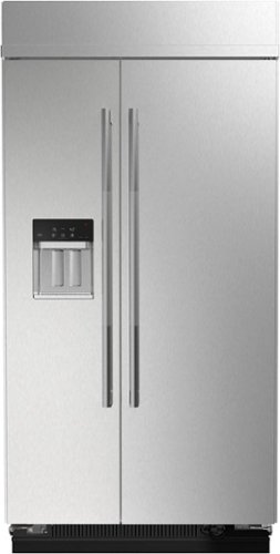 JennAir - 25.5 Cu. Ft. Side-by-Side Refrigerator with Water Dispenser - Stainless steel