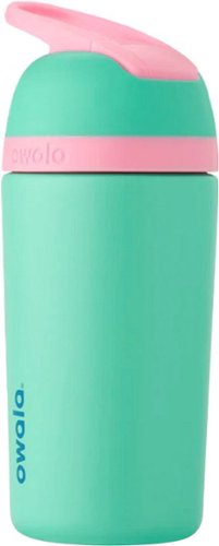 Owala - Kids Flip - Stainless Steel - 14-oz. - Teal/Pink