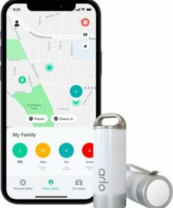 Safe Family Bundle – 1-Year Arlo Safe Family Plan and 2 Safe Button Accessories - White