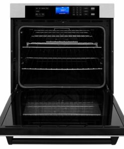 ZLINE - 30" Autograph Edition Single Wall Oven in Fingerprint Resistant Stainless Steel and Matte Black - Stainless steel