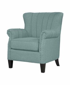 Handy Living - Gilcrest Linen Armchair - Light Blue