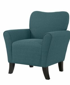 Handy Living - Sean Transitional Linen Armchair - Blue