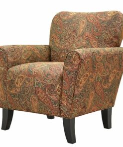 Handy Living - Sean Transitional Armchair - Burgundy