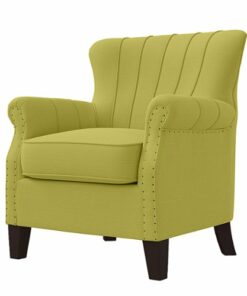 Handy Living - Gilcrest Linen Armchair - Kiwi Green