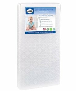 Sealy - Baby Cool Comfort Premier 2-Stage Lightweight Waterproof Standard Toddler & Baby Crib Mattress - White