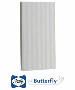 Sealy - Butterfly Waterproof Ultra Firm Crib Mattress and Toddler Mattress - White
