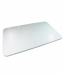Floortex - Glaciermat Heavy Duty Glass Chair Mat for Hard Floors & Carpets - 36" x 48" - Crystal Clear