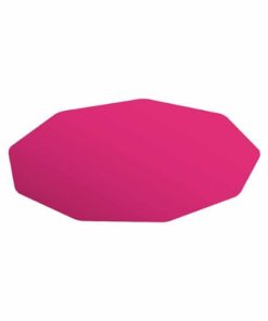Floortex - 9Mat Polycarbonate 9-Sided Chair Mat for Hard Floors - 38" x 39" - Pink