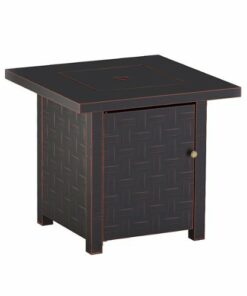 Fire Sense - Somerset Square Gas Fire Pit - Bronze