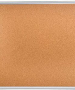 Floortex - Viztex Cork Bulletin Board with an Aluminum frame - 18" x 24" - Brown
