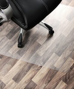 Floortex - Cleartex Unomat Anti-Slip Rectangular Chair Mat Hard Floors and Carpet Tiles - 35 x 47" - Clear