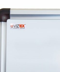 Floortex - Viztex Lacquered Steel Magnetic Dry Erase Board with an Aluminum Frame - 24" x 36" - White