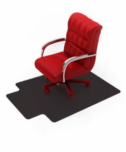 Floortex - Advantagemat Vinyl Lipped Chair Mat for Carpets - 45" x 53" - Black