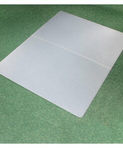 Floortex - Ecotex Polypropylene Rectangular Foldable Chair Mat for Carpets - 45" x 53" - White