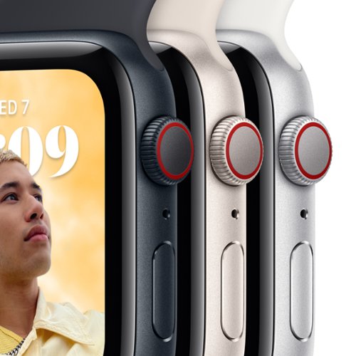 Apple Watch SE 2nd Generation (GPS + Cellular) 40mm Aluminum Case with Midnight Sport Band - M/L - Midnight