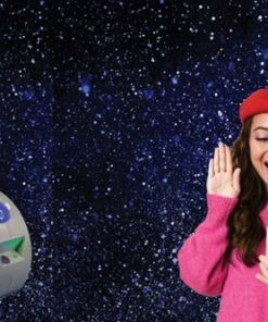 Sunpak - Multi-Angle Galaxy Projector with Bluetooth and Built-in Speaker