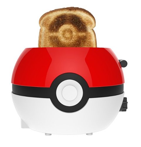Uncanny Brands - Pokemon Pokeball Halo Toaster - Red
