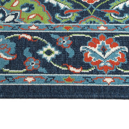 Kaleen - Sunice Collection 5' x 7'6" Area Rug - Navy 1
