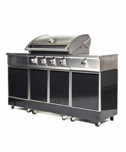TYTUS Grills - Stainless Steel Propane Grill Island - Charcoal Gray