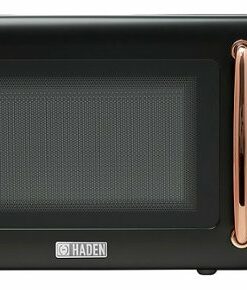 Haden - 7 cu.ft 700 Watt Countertop Microwave with Settings and Timer - Black and Copper