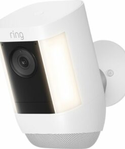 Ring - Spotlight Cam Pro Outdoor Wireless 1080p Battery Surveillance Camera - White