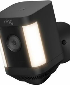Ring - Spotlight Cam Plus Outdoor/Indoor Wireless 1080p Battery Surveillance Camera - Black
