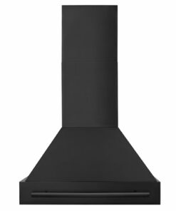 ZLINE - 30" Black Stainless Steel Range Hood with Black Stainless Steel Handle - Black