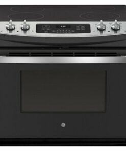 GE - 4.4 Cu. Ft. Self-Cleaning Drop-In Electric Range - Stainless steel