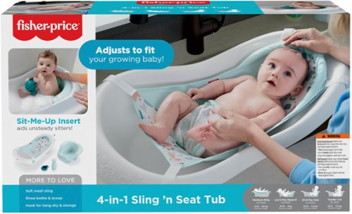 Fisher-Price - 4-in-1 Sling 'n Seat Tub - Mint/White