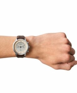 Fossil Neutra Gen 6 Hybrid Smartwatch Medium Brown Leather - Brown, Silver