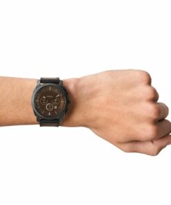 Fossil - Machine Gen 6 Hybrid Smartwatch Dark Brown Leather - Brown, Black