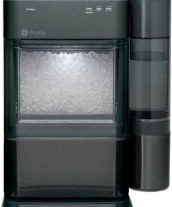 GE Profile - Opal 2.0 24-lb. Portable Ice maker with Nugget Ice Production, XL 1 Gallon Side Tank and Built-in WiFi - Black Stainless Steel