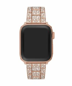 Michael Kors - Stainless Steel and Pave Band for Apple Watch, 38/40/41mm - Rose Gold-Tone