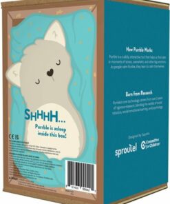 Purrble - Calming Toy Companion - Interactive Plush - Multi-Gray