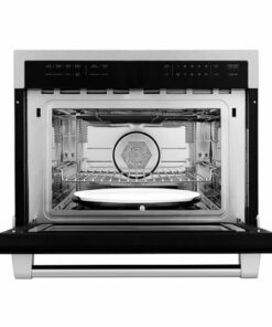 ZLINE - 24" 1.6 cu ft. Built-in Convection Microwave Oven in Fingerprint Resistant with Speed and Sensor Cooking - Stainless steel