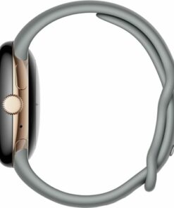 Google - Pixel Watch Gold Stainless Steel Smartwatch 41mm with Hazel Active Band Wifi/BT - Gold/Hazel