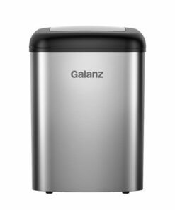 Galanz - 26 lbs. Portable Countertop Ice Maker - Stainless steel 0